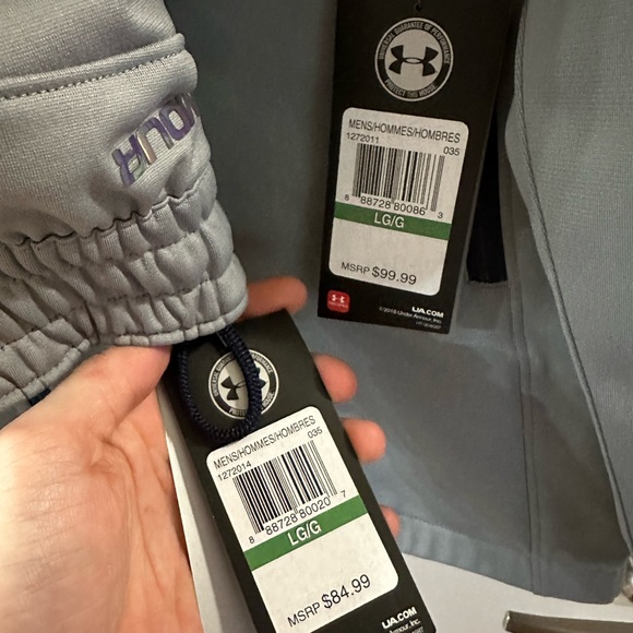 Under Armour Men’s Large Grey Tracksuit Set (Jacket/Pants) NWT(Retail for $185) - Picture 5 of 8